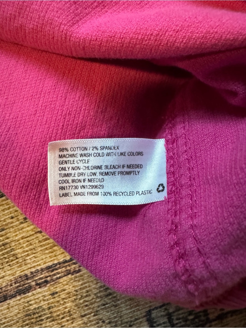 Wild Fable Button-Front Magenta Corduroy Mini Skirt Size 6 - Picture 7 of 7